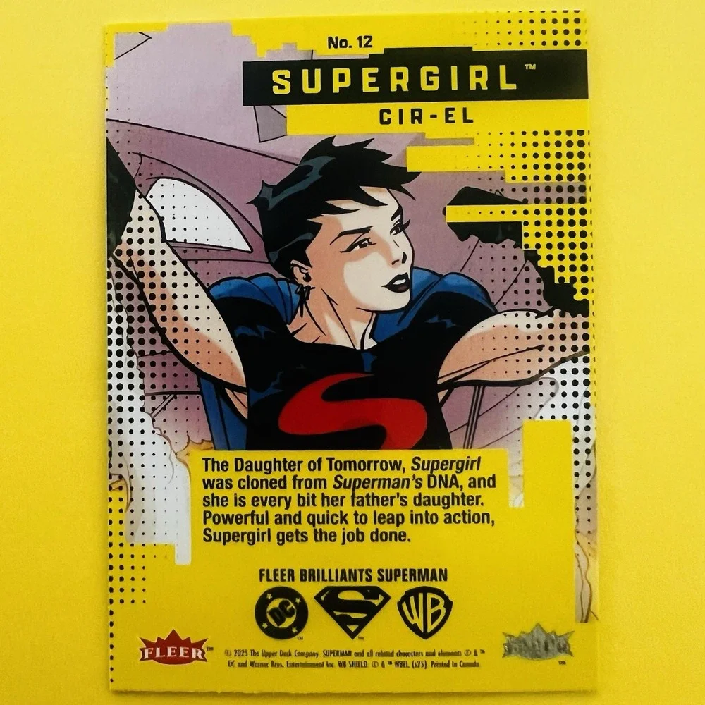 2025 Fleer Upper Deck Brilliants Superman Supergirl Cir-El #12 Base Card DC